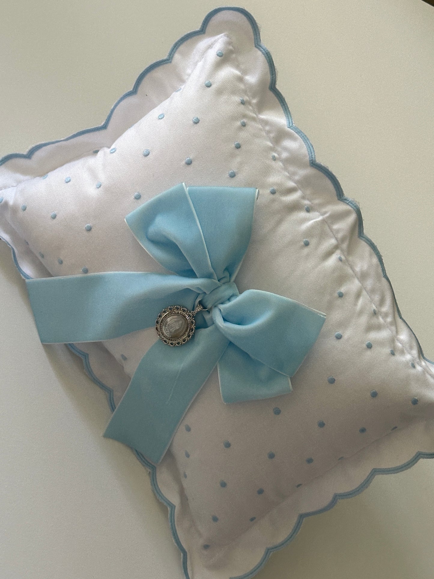 Baby Pillow blue Velvet