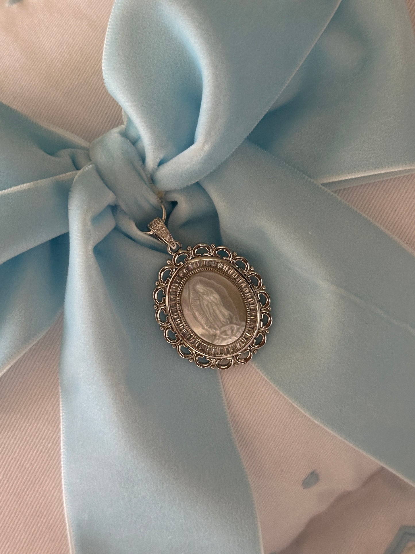 Baby Pillow blue Velvet