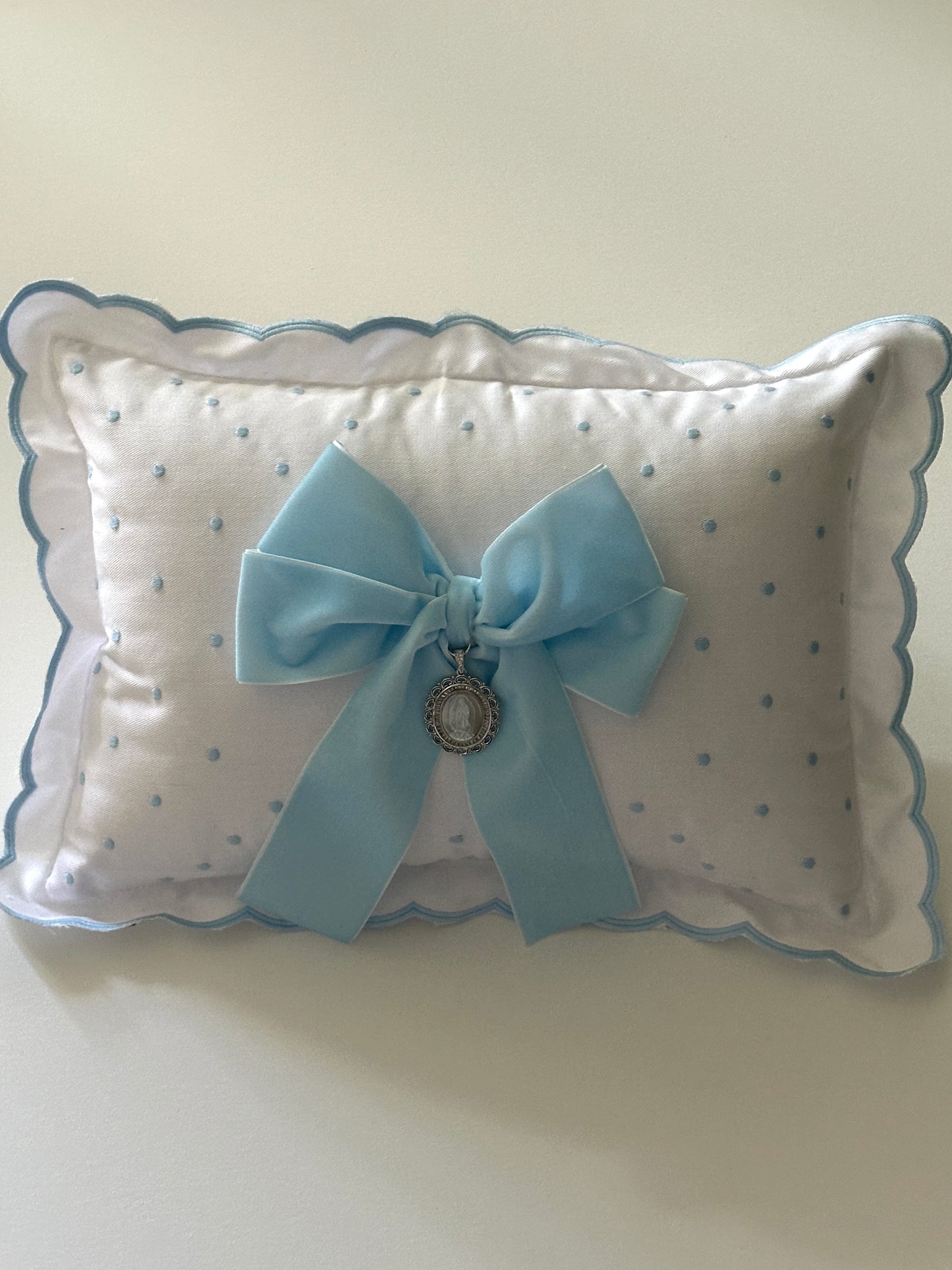 Baby Pillow blue Velvet