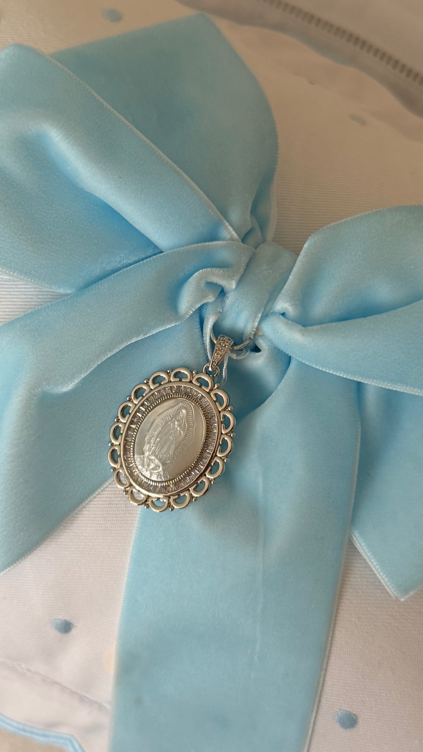 Baby Pillow blue Velvet