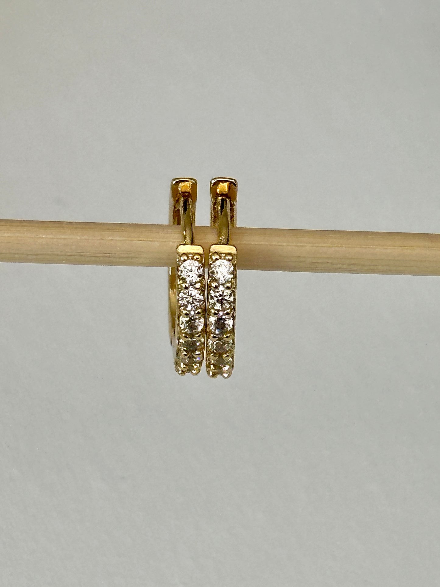 Baby girls beaded hoop earrings