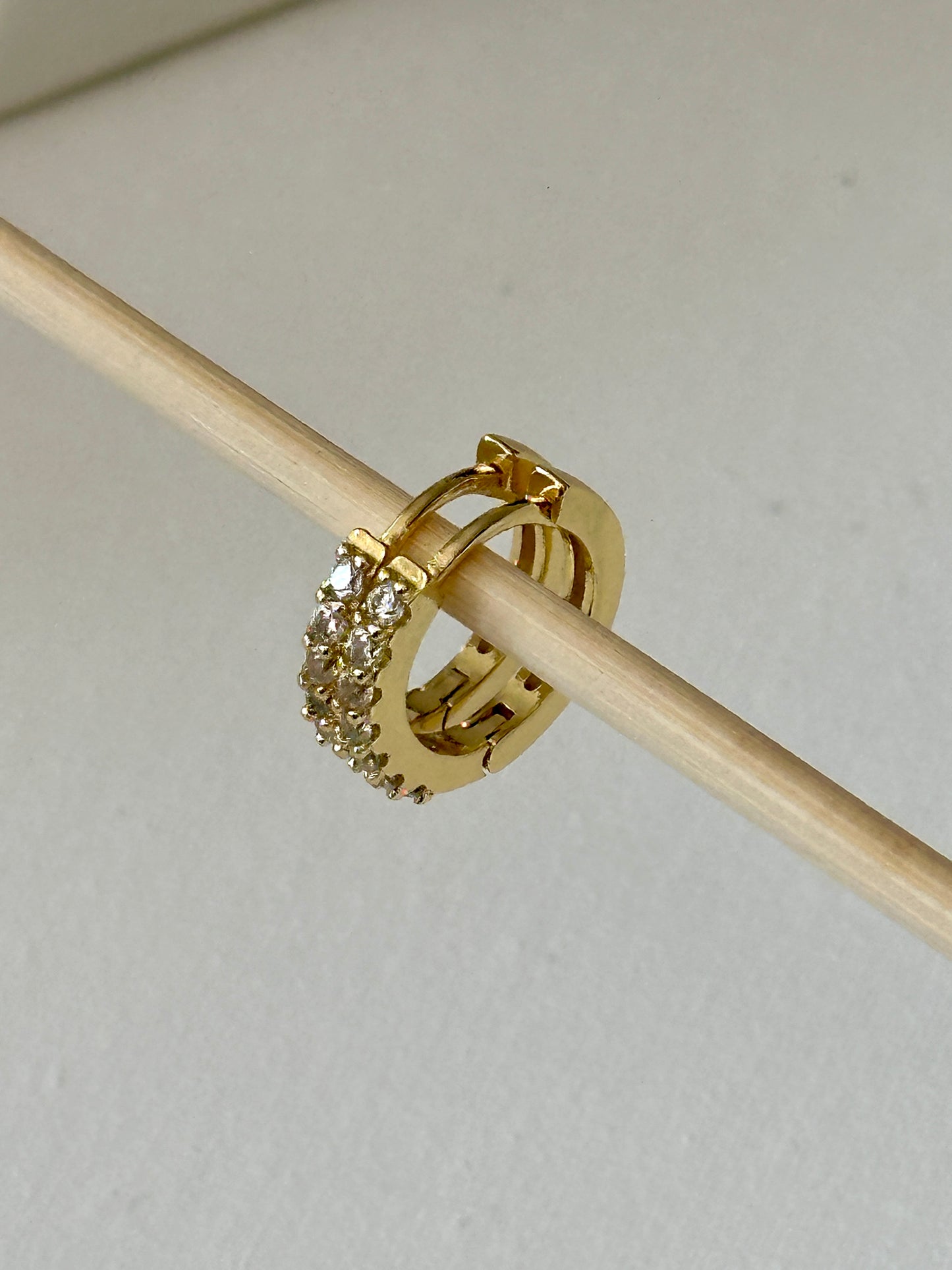 Baby girls beaded hoop earrings