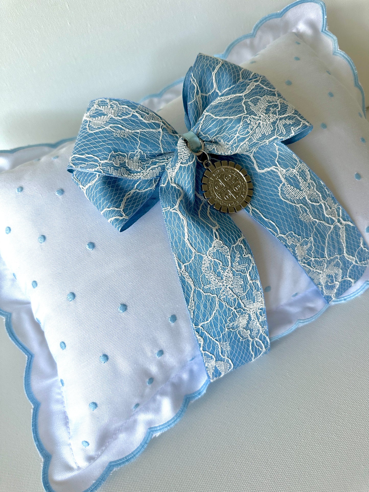 Silver Baby Pillow of Saint Benedict the Abbot