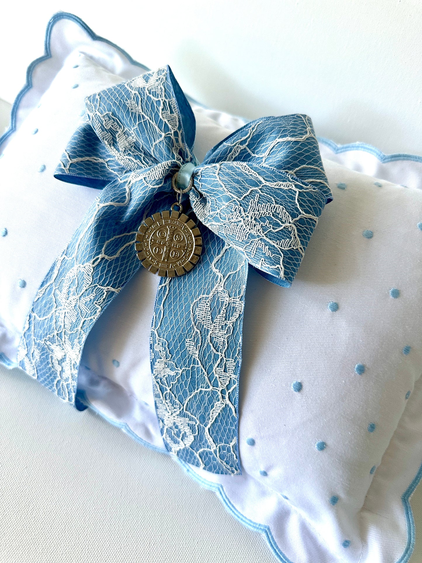 Silver Baby Pillow of Saint Benedict the Abbot