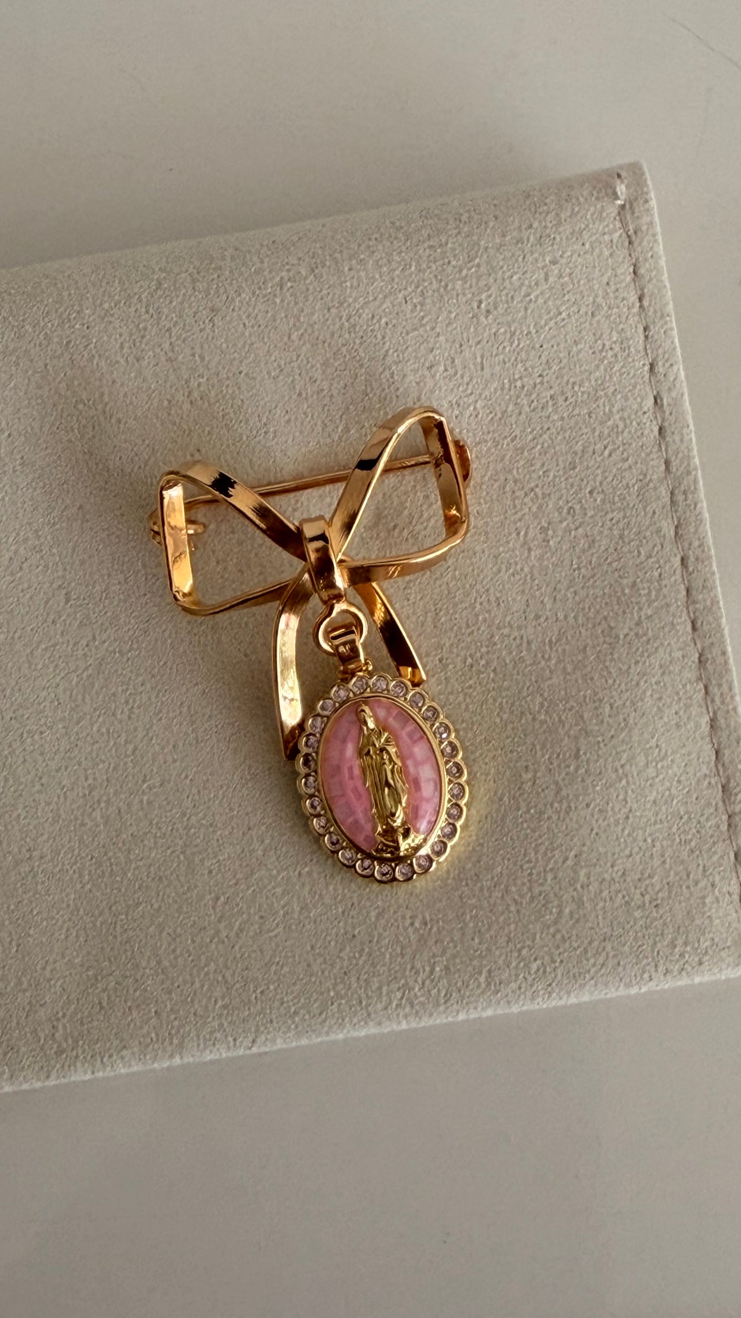 Baby Pin Bow Style-Pink Metal