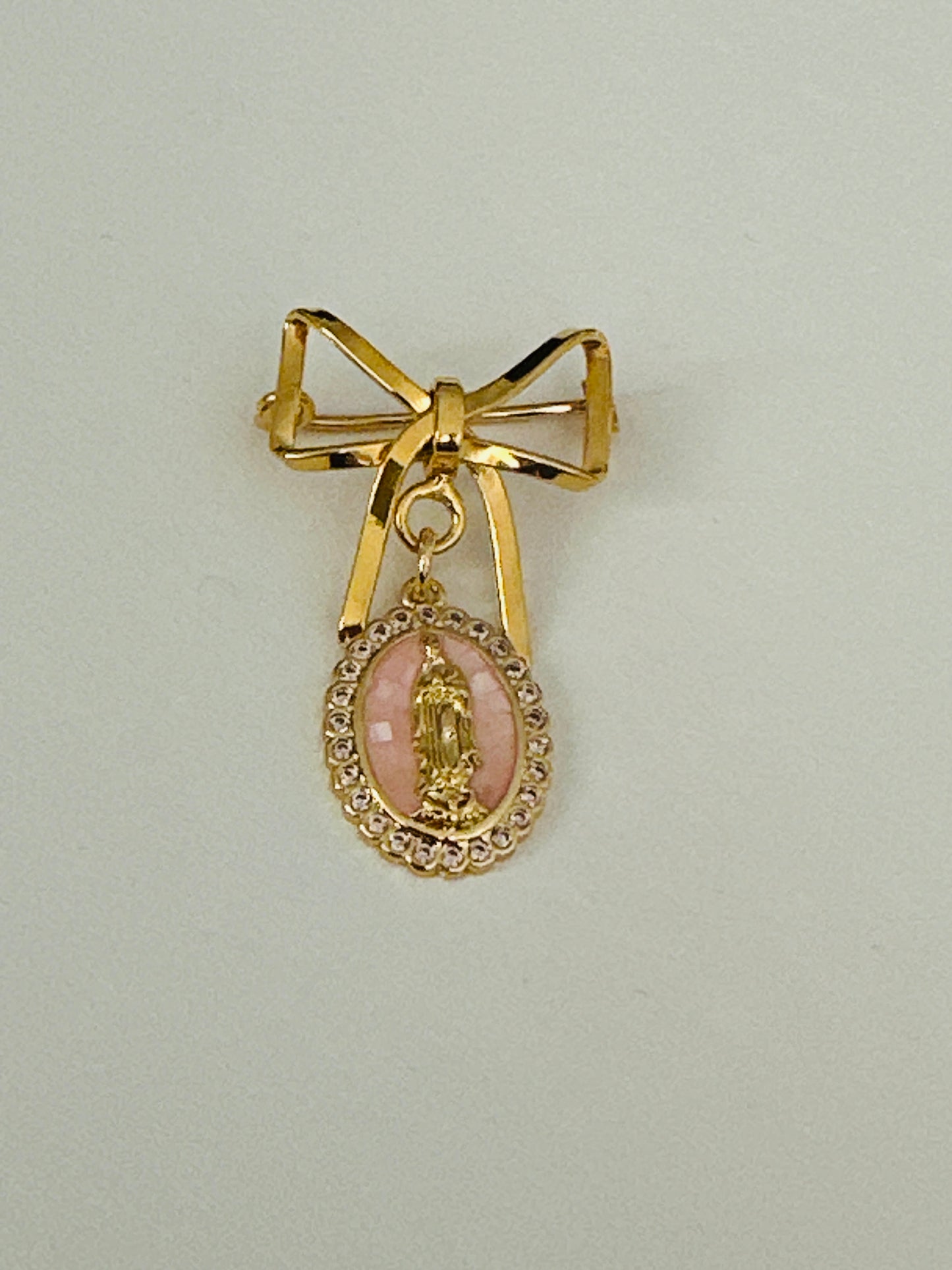 Baby Pin Bow Style-Pink Metal
