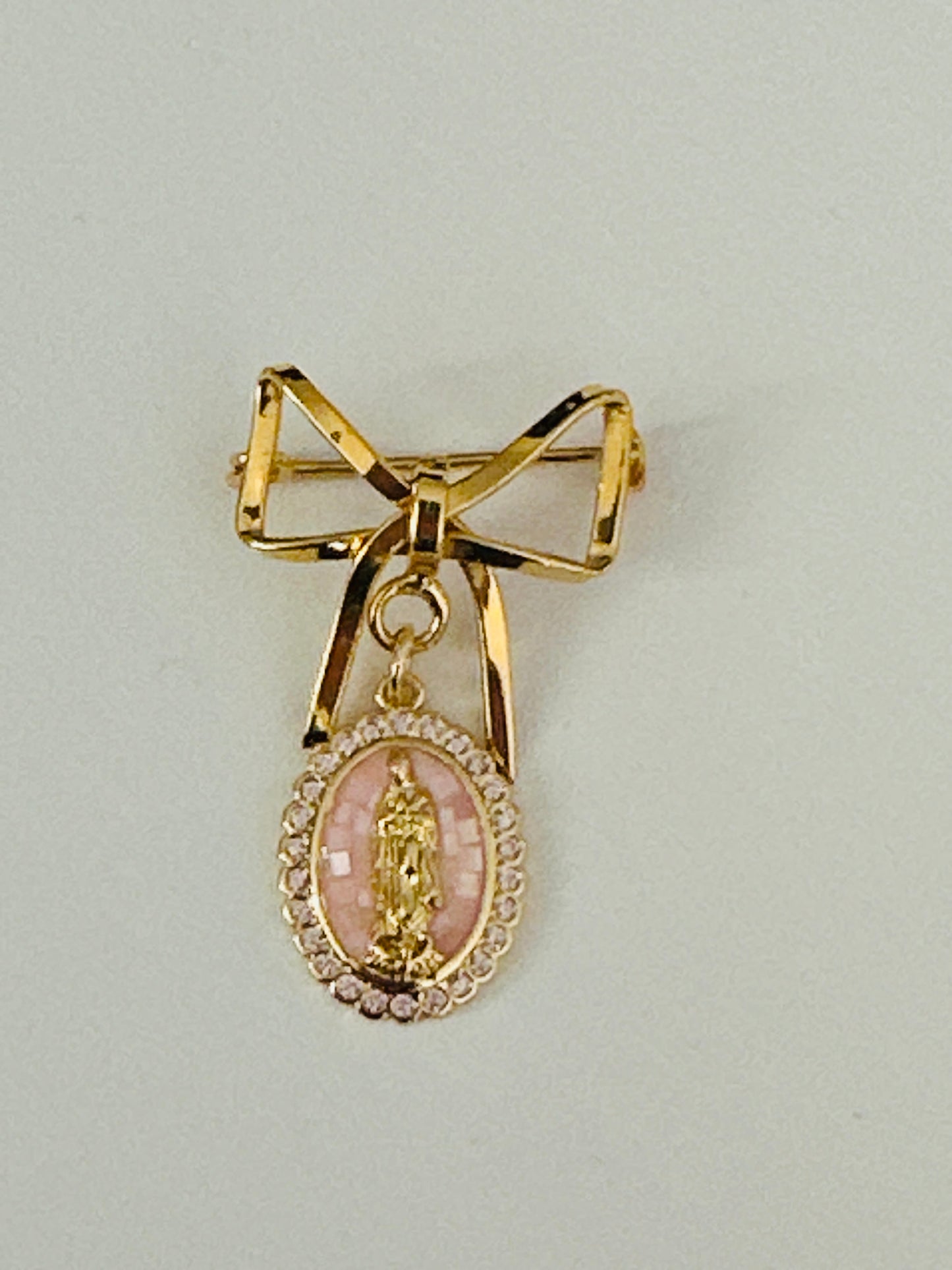 Baby Pin Bow Style-Pink Metal