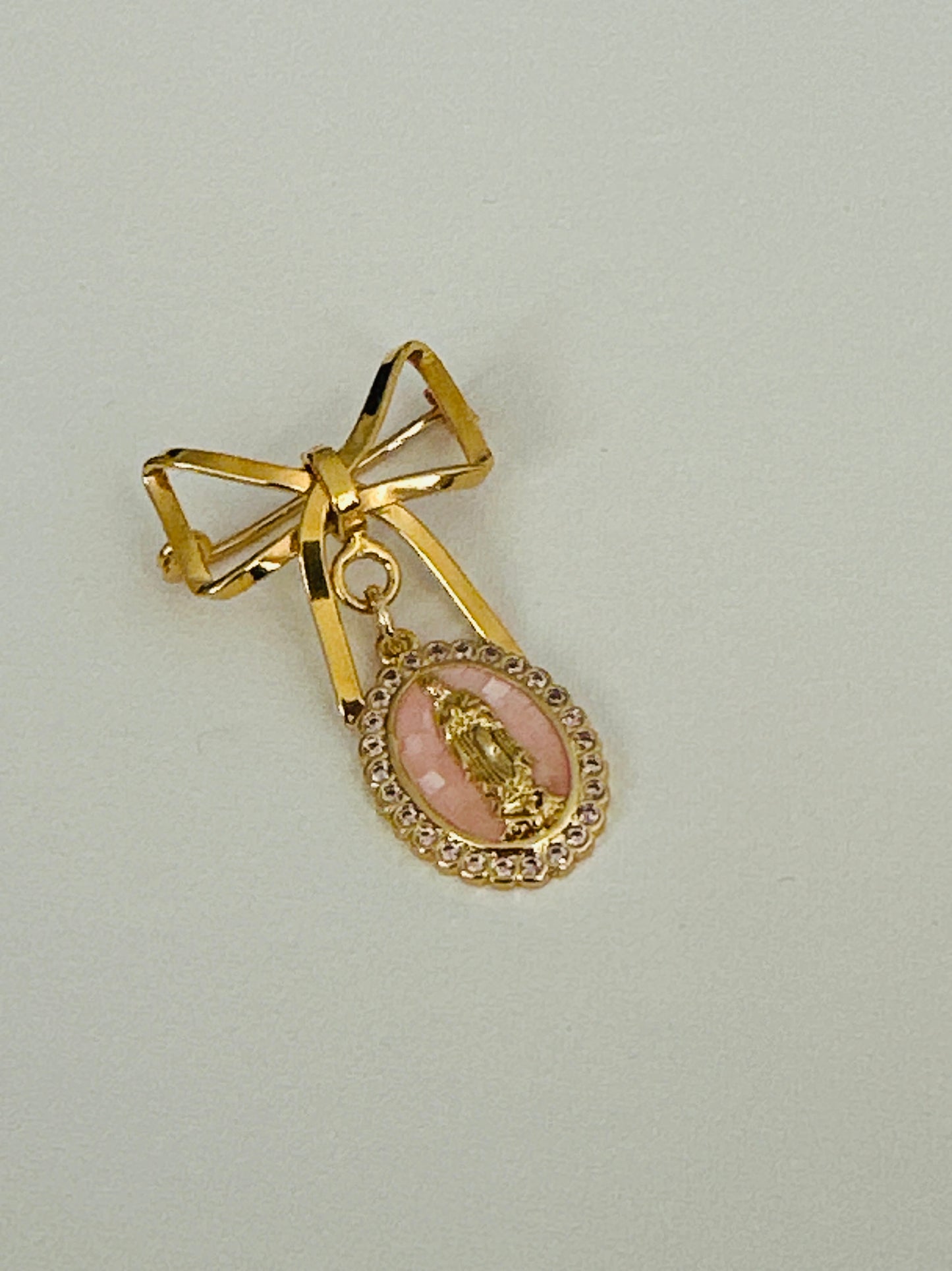 Baby Pin Bow Style-Pink Metal