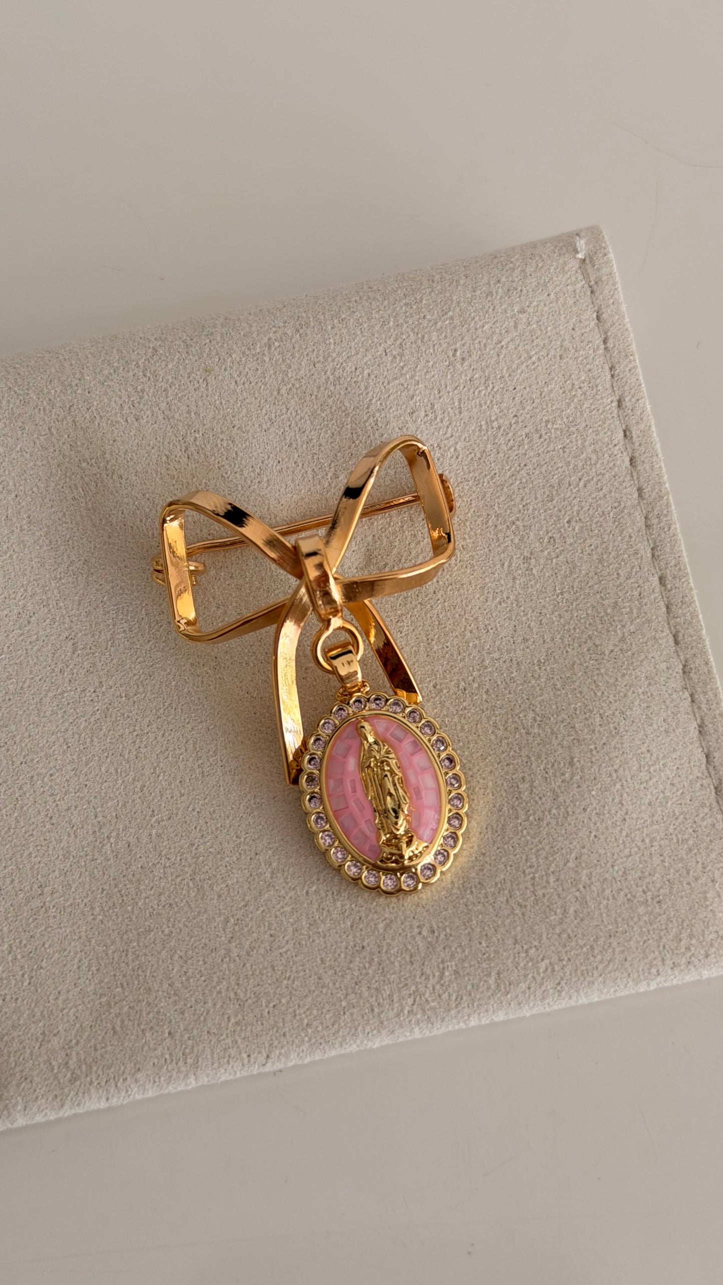 Baby Pin Bow Style-Pink Metal