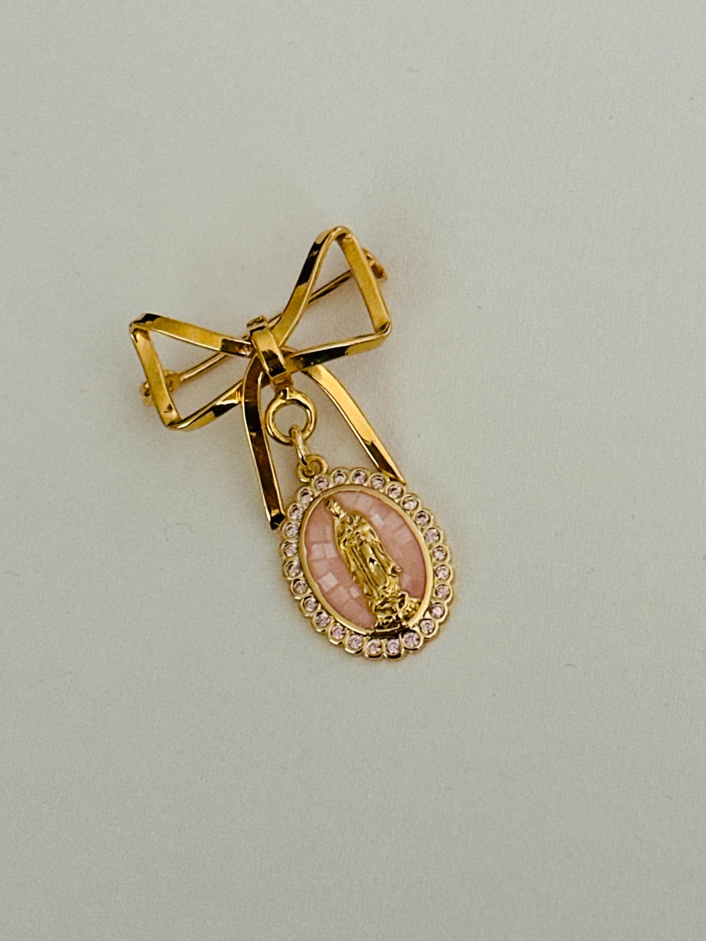 Baby Pin Bow Style-Pink Metal