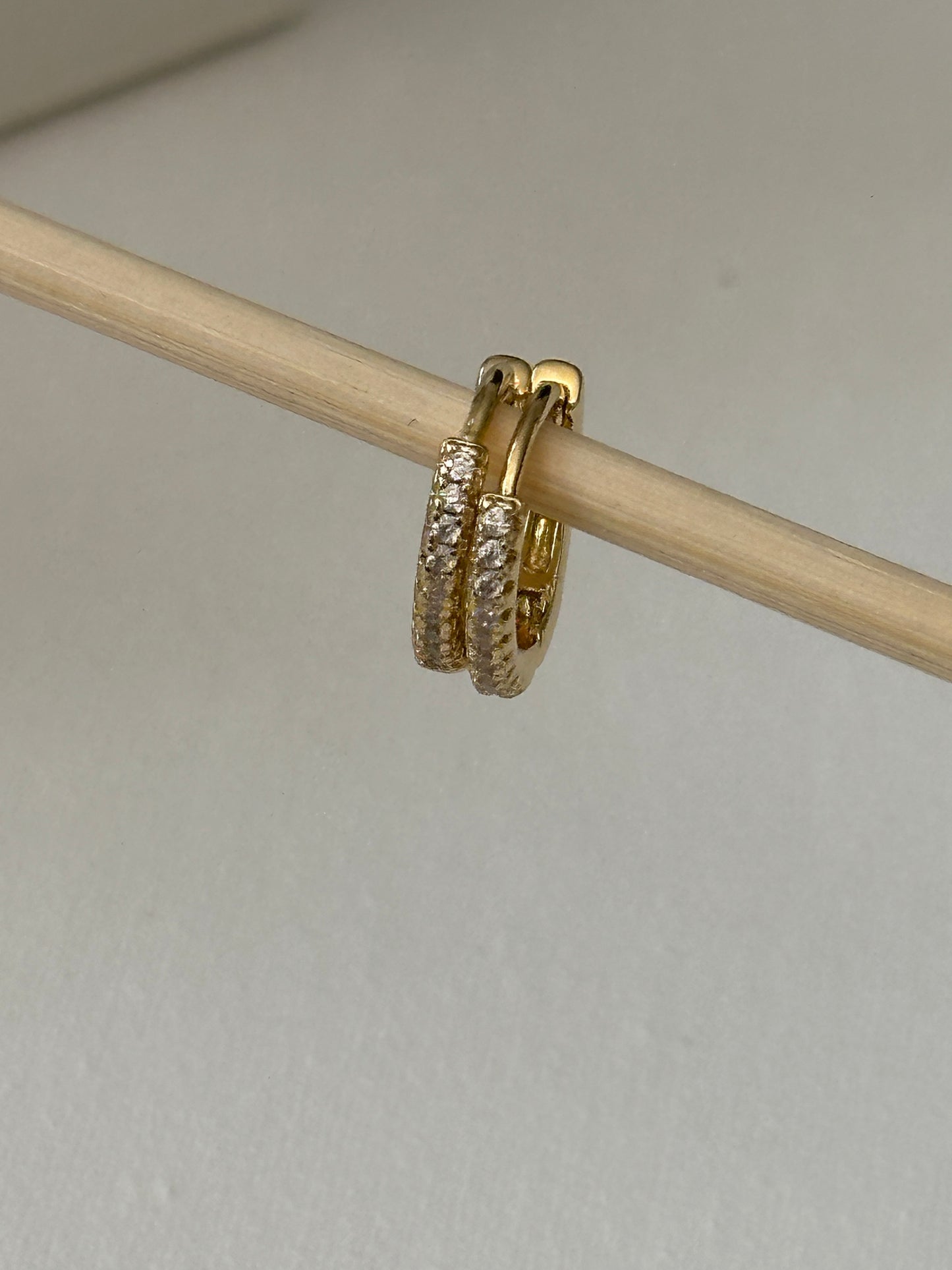 Baby girls beaded hoop earrings