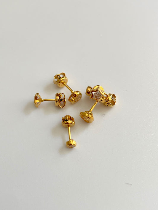 Zirconia Baby Studs Earrings